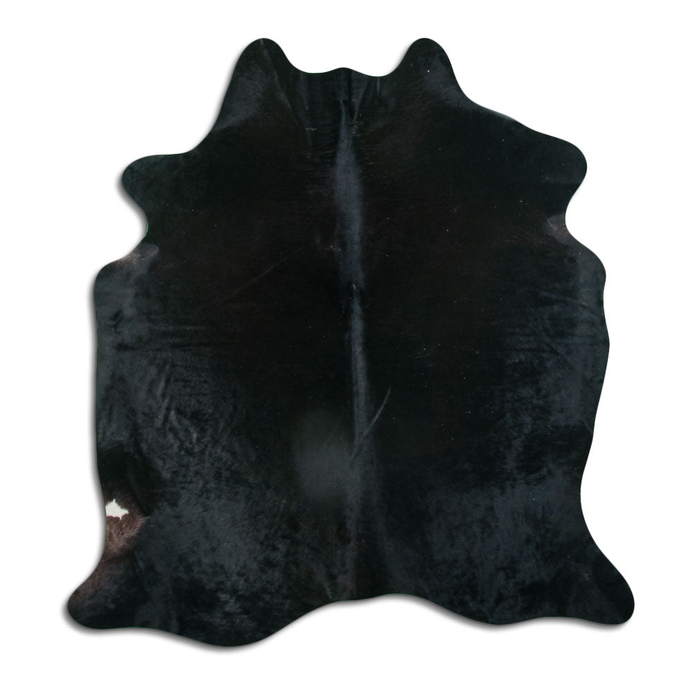 Czarna skóra bydlęca M