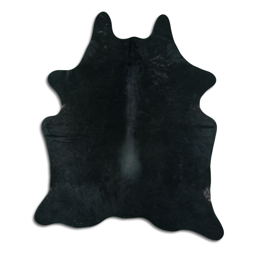 Czarna skóra bydlęca L