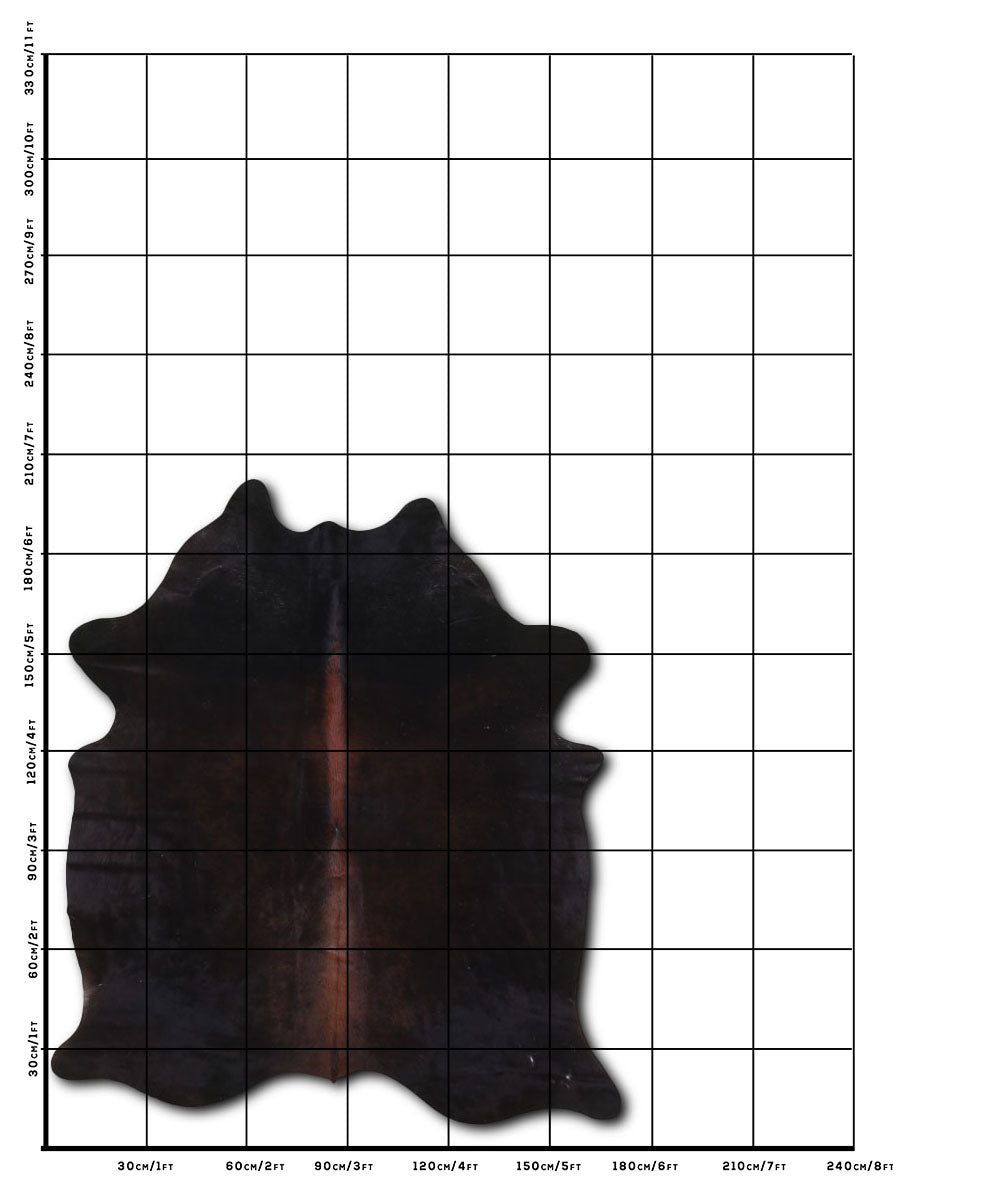 Brązowa skóra bydlęca L