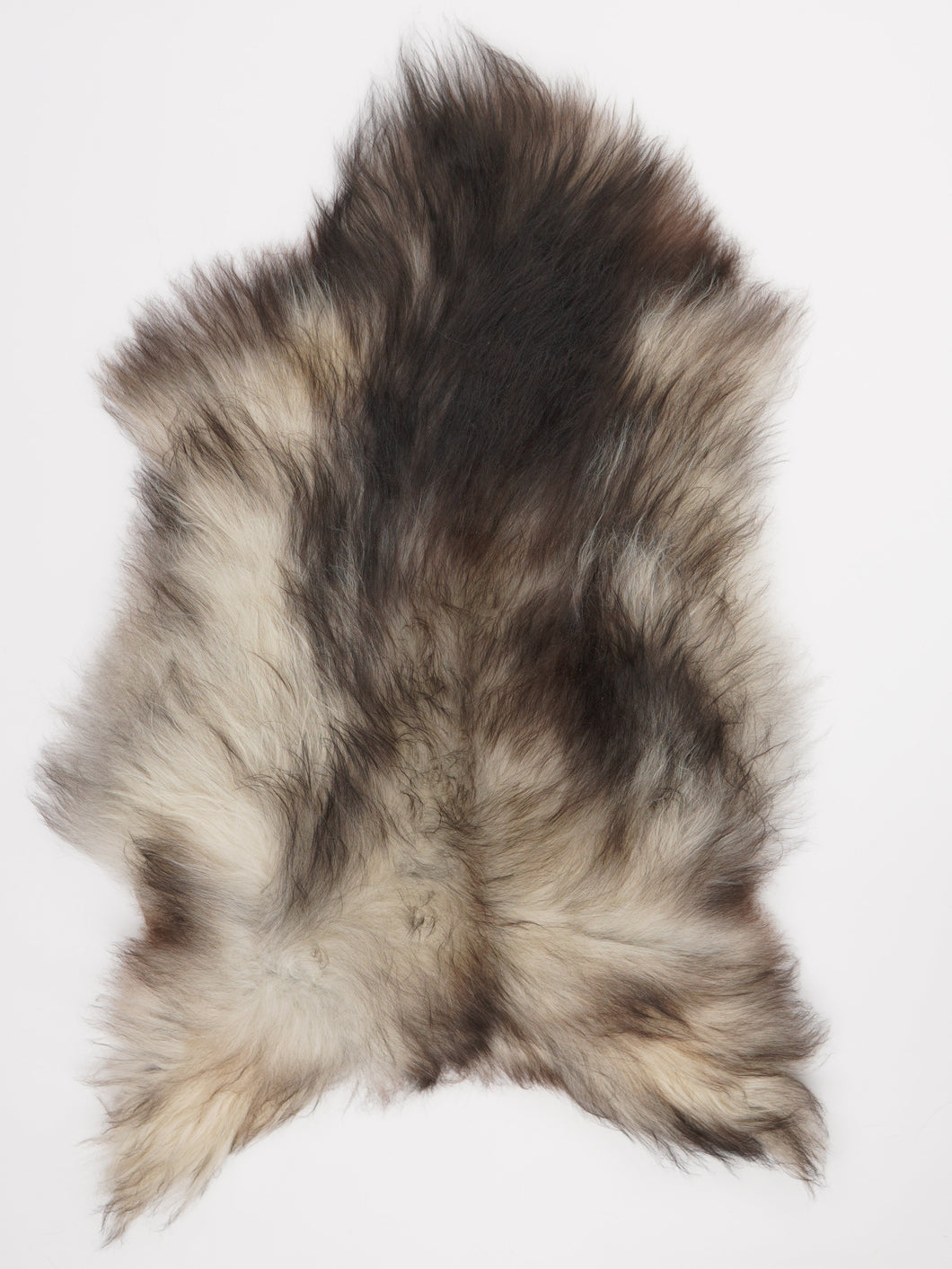 Szara islandzka skóra owcza L